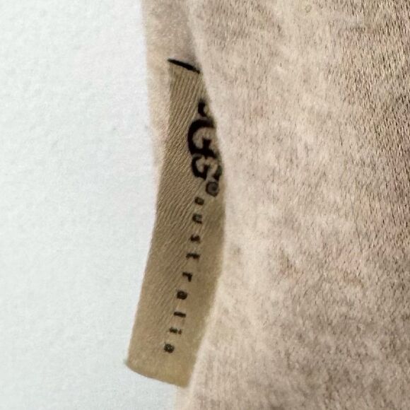 UGG Cream Zip-Up Jacket with Drawstring Waist Size Medium - Picture 6 of 8